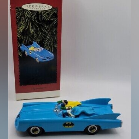 Batman & Robin‎ Batmobile 1995 Hallmark Keepsake Christmas Ornament - Picture 1 of 4